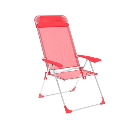 Marbueno Chaise Pliante 5 Positions Aluminium avec Coussin Corail Plage et Piscine 69X58X110 cm 10360: Plus de 300.000 produits 