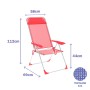 Marbueno Chaise Pliante 5 Positions Aluminium avec Coussin Corail Plage et Piscine 69X58X110 cm 10360: Plus de 300.000 produits 