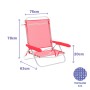 Marbueno Chaise Pliante 5 Positions Aluminium Corail Plage et Piscine 63X76X78 cm 10358: Plus de 300.000 produits de grandes mar