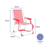Marbueno Chaise Pliante Aluminium Coral Plage et Piscine 53X56X78 cm 10356: Plus de 300.000 produits de grandes marques en vente