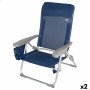 Chaise de Plage Aktive Slim Pliable Blue marine 47 x 87 x 58 cm (2 Unités): Plus de 300.000 produits de grandes marques en vente