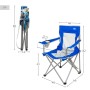 Chaise de camping pliante Aktive Bleu Gris 46 x 82 x 46 cm (4 Unités): Plus de 300.000 produits de grandes marques en vente dire