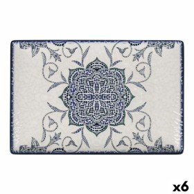 Plat à Gratin La Mediterránea Rosetta Porcelaine Rectangulaire 30 x 20 x 2,5 cm (6 Unités): Plus de 300.000 produits de grandes 