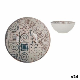 Bol La Mediterránea Grecia Porcelaine Bleu Marron Ø 16 x 7 cm (24 Unités): Plus de 300.000 produits de grandes marques en vente 