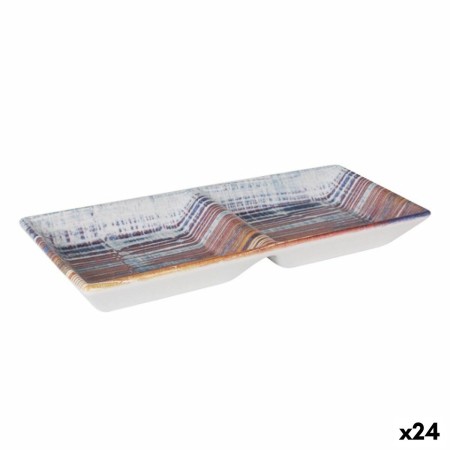 Plateau apéritif La Mediterránea Boreal 2 Compartiments 25 x 11 x 3 cm (24 Unités): Plus de 300.000 produits de grandes marques 