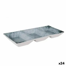 Plateau apéritif La Mediterránea Dalian 3 Compartiments 25 x 11 x 3 cm (24 Unités): Plus de 300.000 produits de grandes marques 