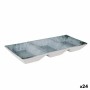 Plateau apéritif La Mediterránea Dalian 3 Compartiments 25 x 11 x 3 cm (24 Unités): Plus de 300.000 produits de grandes marques 