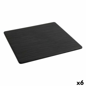 Assiette plate Inde Africa Noir Mélamine Carré 35 x 35 x 0,7 cm (6 Unités): Plus de 300.000 produits de grandes marques en vente
