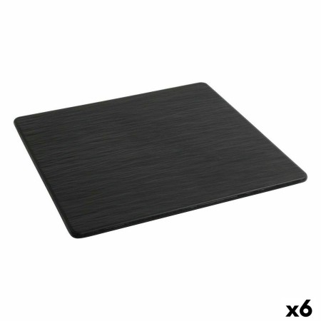 Assiette plate Inde Africa Noir Mélamine Carré 35 x 35 x 0,7 cm (6 Unités): Plus de 300.000 produits de grandes marques en vente