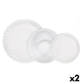 Assietes La Mediterránea Diamond 18 Pièces (2 Unités): Plus de 300.000 produits de grandes marques en vente directe à prix usine
