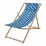 Chaise Pliante avec Repose-Tête Bois Tissu 97 x 56 x 85 cm: Plus de 300.000 produits de grandes marques en vente directe à prix 