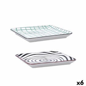 Plateau apéritif Bidasoa Zigzag Multicouleur Céramique 21 x 21 cm (6 Unités): Plus de 300.000 produits de grandes marques en ven