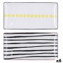 Plateau apéritif Bidasoa Zigzag Multicouleur Céramique 30,5 x 15 x 2 cm (6 Unités): Plus de 300.000 produits de grandes marques 