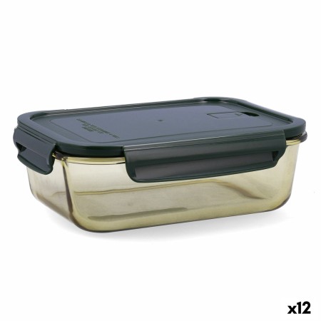 Boîte à lunch hermétique Bidasoa Infinity Rectangulaire 1,5 L Jaune verre (12 Unités): Plus de 300.000 produits de grandes marqu