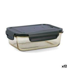 Boîte à lunch hermétique Bidasoa Infinity Rectangulaire 1,04 L Jaune verre (12 Unités): Plus de 300.000 produits de grandes marq