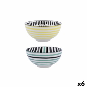 Bol Bidasoa Zigzag Multicouleur Céramique 15 x 15 x 7,3 cm (6 Unités): Plus de 300.000 produits de grandes marques en vente dire