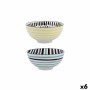 Bol Bidasoa Zigzag Multicouleur Céramique 15 x 15 x 7,3 cm (6 Unités): Plus de 300.000 produits de grandes marques en vente dire