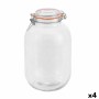 Bocal La Mediterránea Hermétique verre 4,2 L (4 Unités): Plus de 300.000 produits de grandes marques en vente directe à prix usi