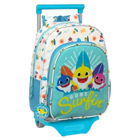Cartable à roulettes Baby Shark Surfing Bleu Blanc 26 x 34 x 11 cm: Plus de 300.000 produits de grandes marques en vente directe