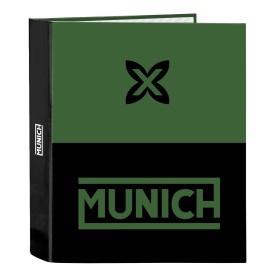 Reliure à anneaux Munich Caviar Vert Noir A4 27 x 33 x 6 cm: Plus de 300.000 produits de grandes marques en vente directe à prix