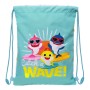 Sac à dos serré par des ficelles Baby Shark Surfing Bleu Blanc 26 x 34 x 1 cm: Plus de 300.000 produits de grandes marques en ve
