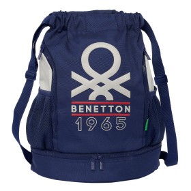 Sac à dos enfant Benetton Varsity Gris Blue marine 35 x 40 x 1 cm: Plus de 300.000 produits de grandes marques en vente directe 