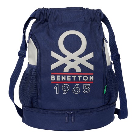 Sac à dos enfant Benetton Varsity Gris Blue marine 35 x 40 x 1 cm: Plus de 300.000 produits de grandes marques en vente directe 