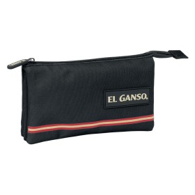 Trousse Fourre-Tout Triple El Ganso Noir 22 x 12 x 3 cm: Plus de 300.000 produits de grandes marques en vente directe à prix usi