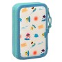 Plumier double Baby Shark Surfing Bleu Blanc 12.5 x 19.5 x 4 cm (28 Pièces): Plus de 300.000 produits de grandes marques en vent