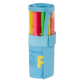 Pochette crayons Benetton Spring Enveloppante Bleu ciel 7 x 20 x 7 cm (27 Pièces): Plus de 300.000 produits de grandes marques e
