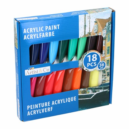 Set de peinture acrylique Artist&CO 18 Pièces 36 ml: Plus de 300.000 produits de grandes marques en vente directe à prix usine s
