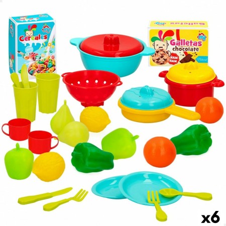 Set de jouets alimentaires Colorbaby Linge et ustensiles de cuisine 31 Pièces (6 Unités): Plus de 300.000 produits de grandes ma