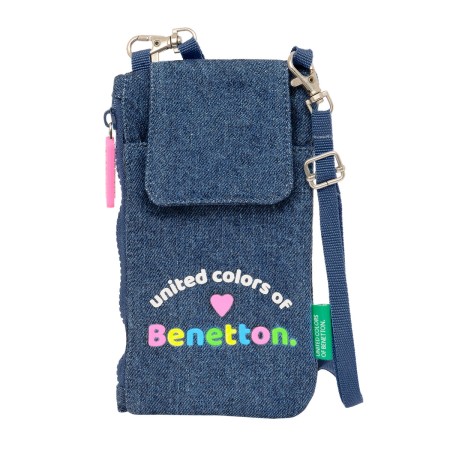 Porte-monnaie Benetton Denim Sac pour téléphone portable Bleu: Plus de 300.000 produits de grandes marques en vente directe à pr