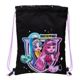 Sac à dos serré par des ficelles Monster High Noir 26 x 34 x 1 cm: Plus de 300.000 produits de grandes marques en vente directe 