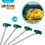 Sardines de camping Aktive 25 cm 4 Pièces Ø 8 mm (24 Unités): Plus de 300.000 produits de grandes marques en vente directe à pri