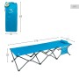 Lit pliant Aktive Bleu Camping 178 x 62 x 38 cm 178 x 38 x 62 cm (2 Unités): Plus de 300.000 produits de grandes marques en vent