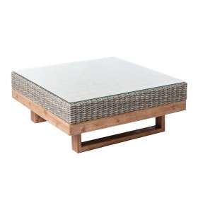 Table Basse Patsy Gris Bois Verre trempé 80 x 80 x 35 cm: Plus de 300.000 produits de grandes marques en vente directe à prix us
