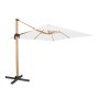 Parasol Tiber Graphite Aluminium bois de teck 300 x 300 x 250 cm: Plus de 300.000 produits de grandes marques en vente directe à