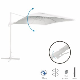 Parasol Tiber Blanc Aluminium 300 x 300 x 250 cm: Plus de 300.000 produits de grandes marques en vente directe à prix usine sur 