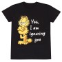 T-shirt à manches courtes unisex Garfield Ignoring You Noir: Plus de 300.000 produits de grandes marques en vente directe à prix
