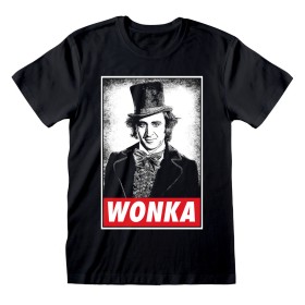T-shirt à manches courtes unisex Willy Wonka Wonka Noir: Plus de 300.000 produits de grandes marques en vente directe à prix usi