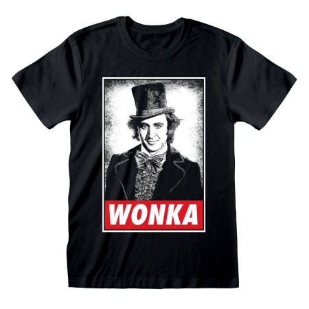 T-shirt à manches courtes unisex Willy Wonka Wonka Noir: Plus de 300.000 produits de grandes marques en vente directe à prix usi