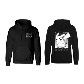 Sweat à capuche unisex Pokémon Halftone Pikachu Noir: Plus de 300.000 produits de grandes marques en vente directe à prix usine 