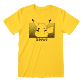 T-shirt à manches courtes unisex Pokémon Pikachu Katakana Jaune: Plus de 300.000 produits de grandes marques en vente directe à 