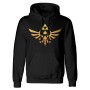 Sweat à capuche unisex The Legend of Zelda Hyrule Noir: Plus de 300.000 produits de grandes marques en vente directe à prix usin