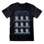 T-shirt à manches courtes unisex Star Trek Many Mood Of Spock Noir: Plus de 300.000 produits de grandes marques en vente directe