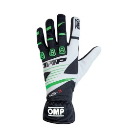 Gants de karting pour enfants OMP KS-3 MY2018 Blanc Noir Vert 6 kart: Plus de 300.000 produits de grandes marques en vente direc