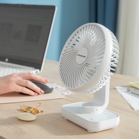 Ventilateur de Bureau Rechargeable Fanrec InnovaGoods Ø5,4'' 3600 mAh / 13,3 W: Plus de 300.000 produits de grandes marques en v