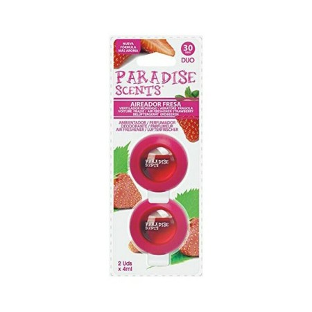 Désodorisant Pour Voiture Paradise Scents Fraise Duo (2 uds): Plus de 300.000 produits de grandes marques en vente directe à pri