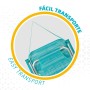 Chaise de Plage Aktive Turquoise 44 x 72 x 35 cm Aluminium Pliable (4 Unités): Plus de 300.000 produits de grandes marques en ve
